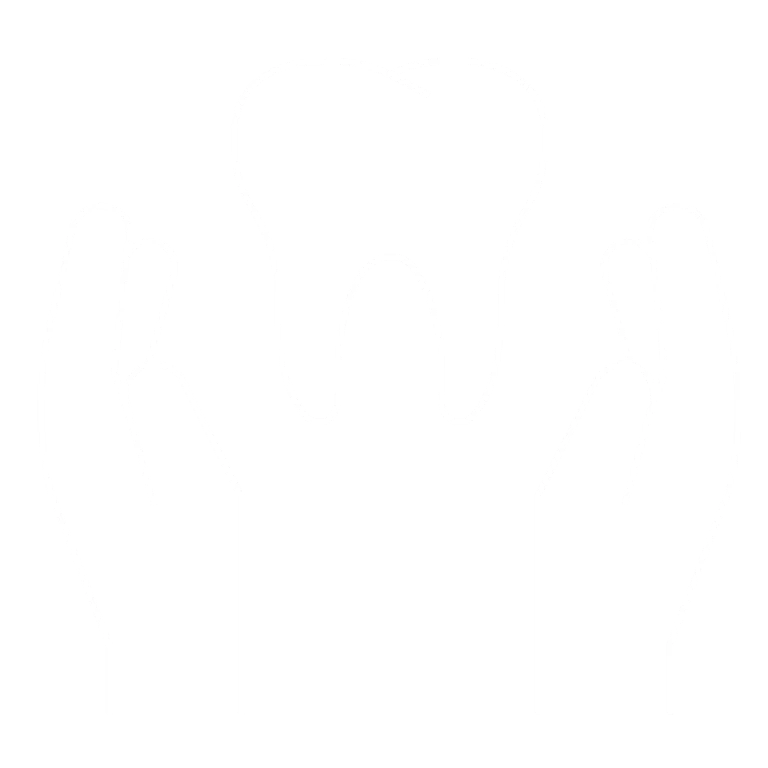 ikona zęba w dłoniach